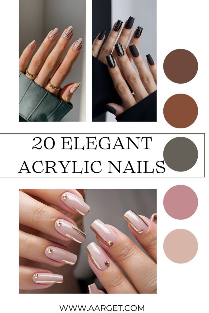 Elegant Acrylic Nail Ideas Pin