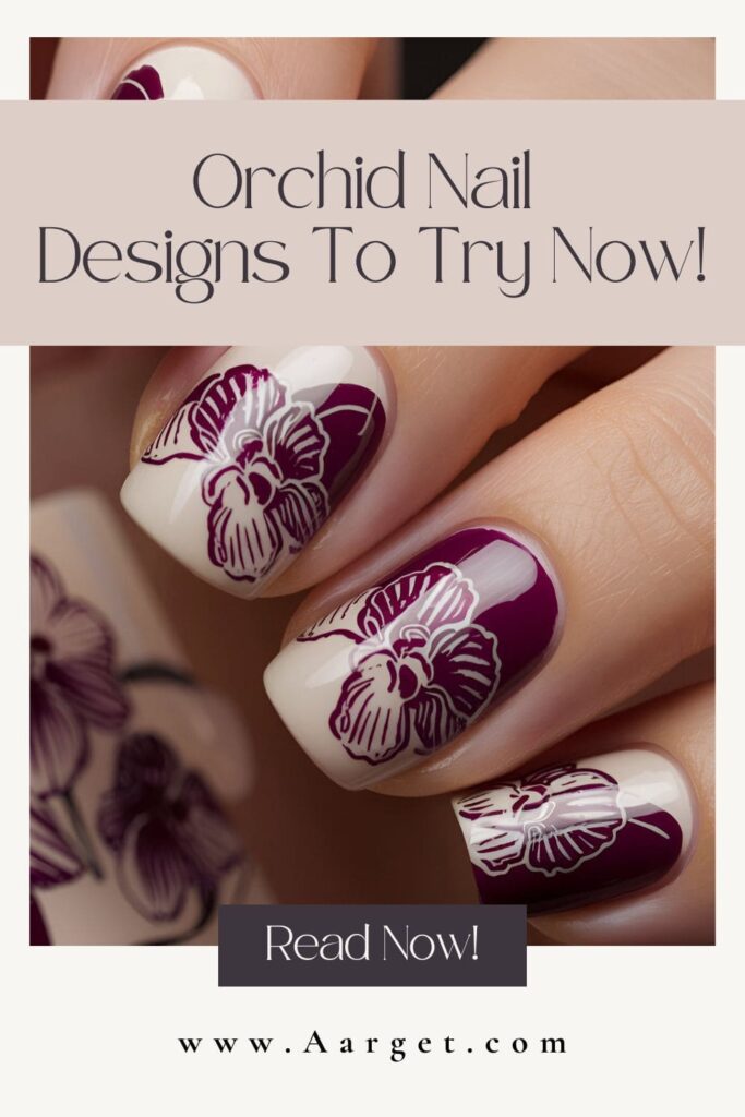 Orchid Nail Designs Pin