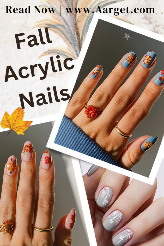 fall acrylic nails