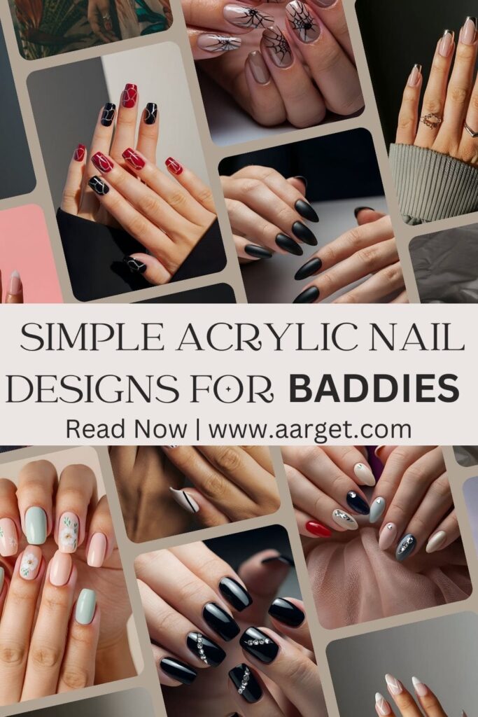 simple acrylic nail designs for baddies pin (1)