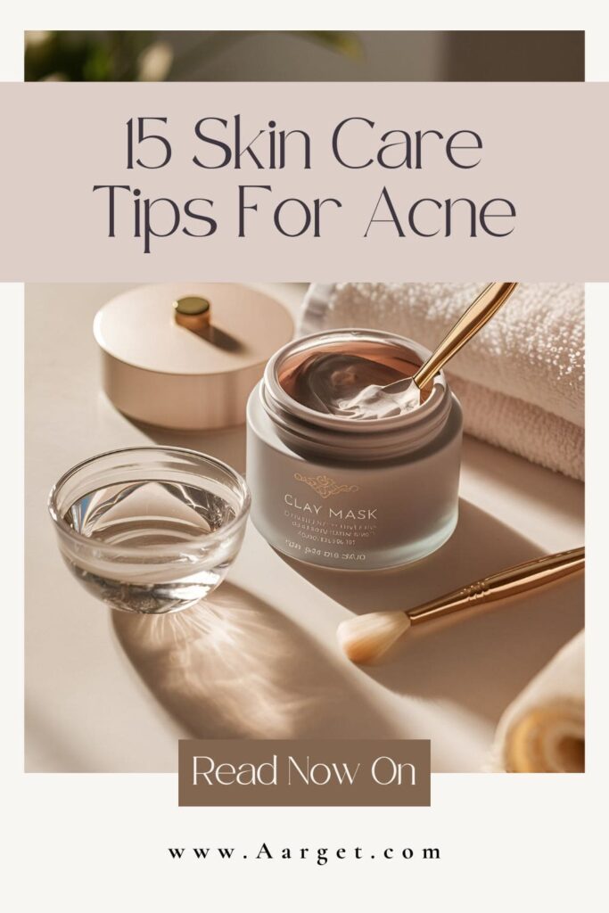 Skin Care Tips For Acne Pin