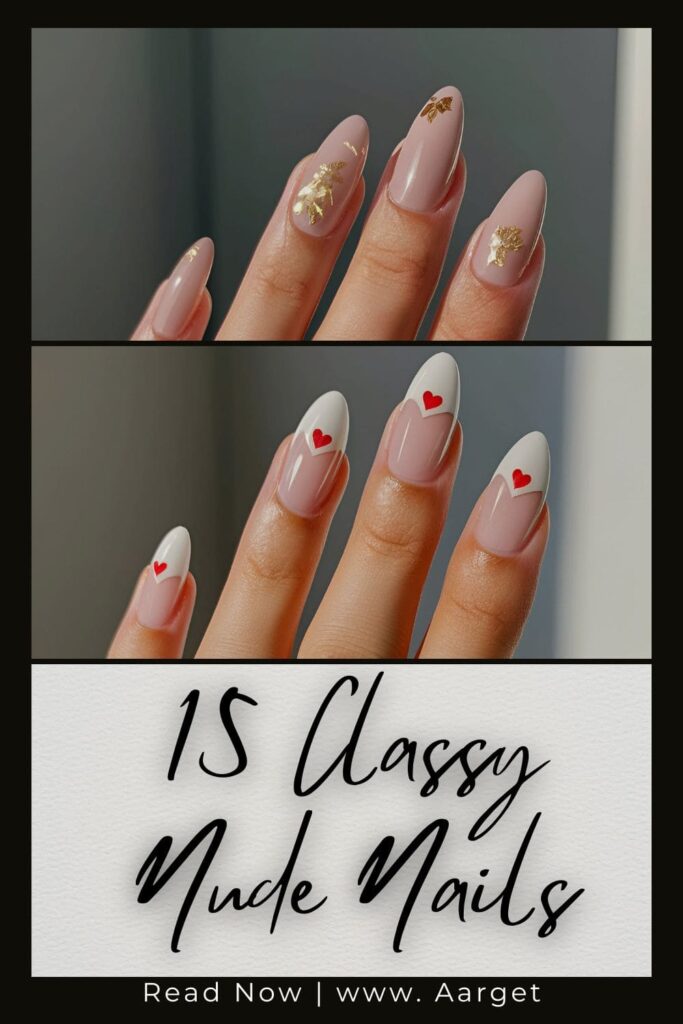 15 Classy Nude Nails pin