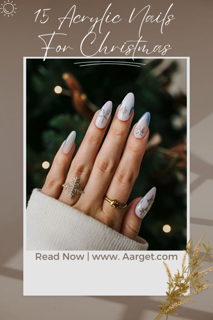 Acrylic Nails For Christmas pin