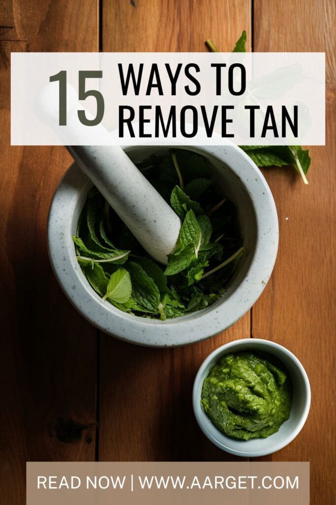 Ways to remove tan pin